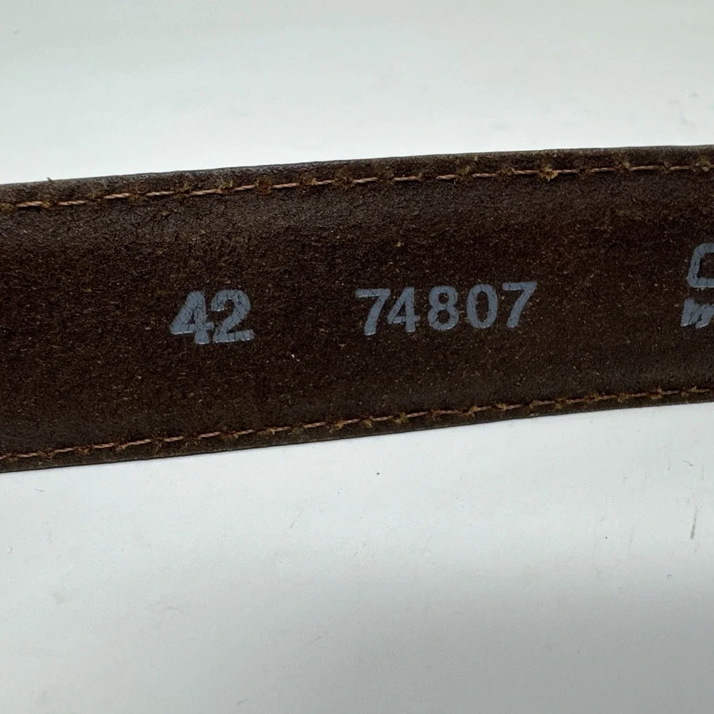 Onyx By Brighton Men's Southwest Leather Belt Concho‎ Brown Size 42